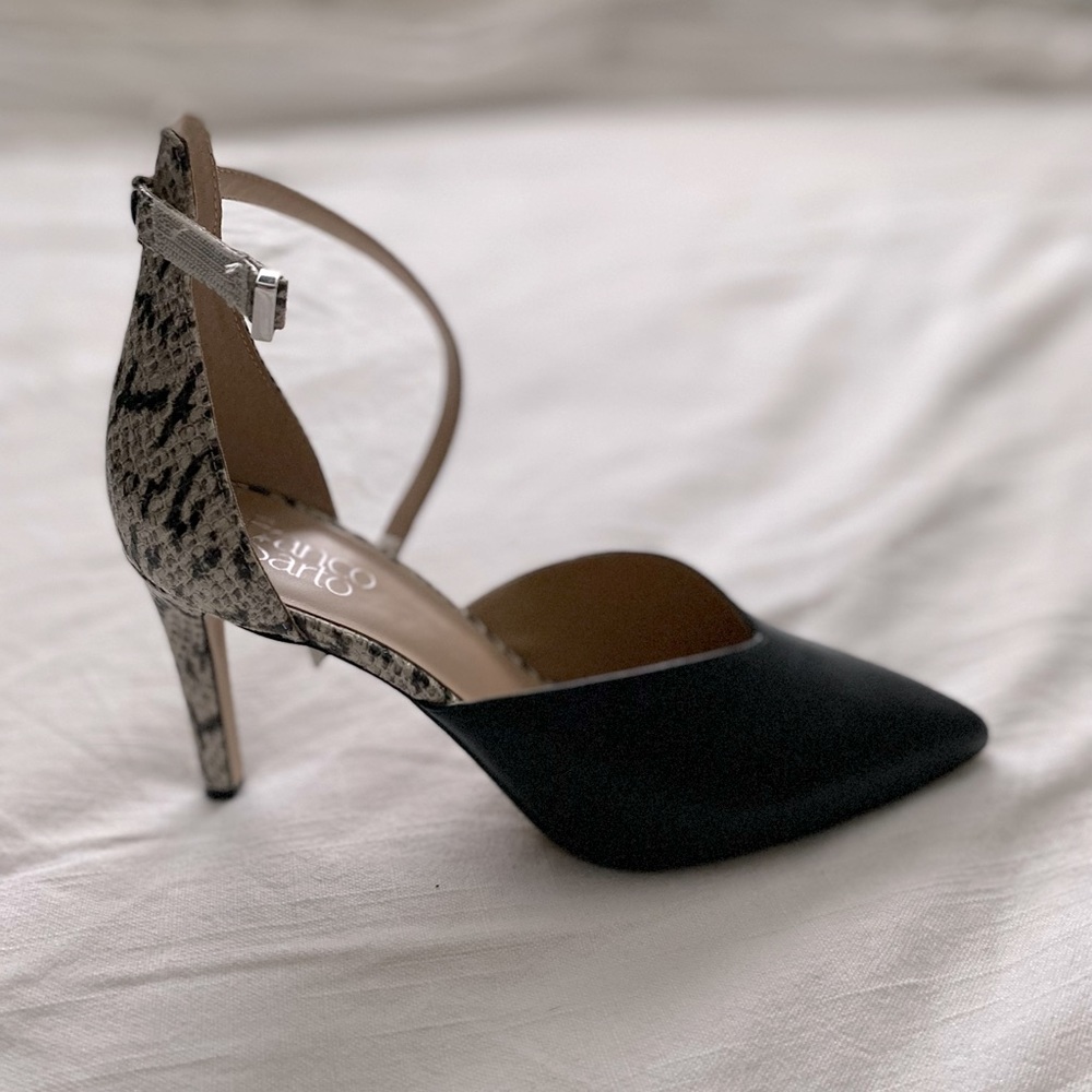 Franco Sarto snake print heels